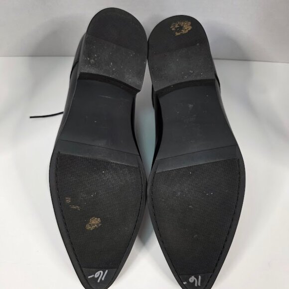 Serdaomani Men’s Black Leather Point Dress Shoes